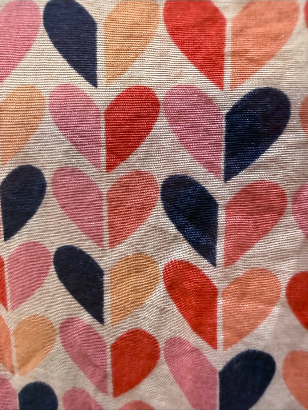 Jcp Women's Heart-Print Button Down Shirt Large in Pink & Navy